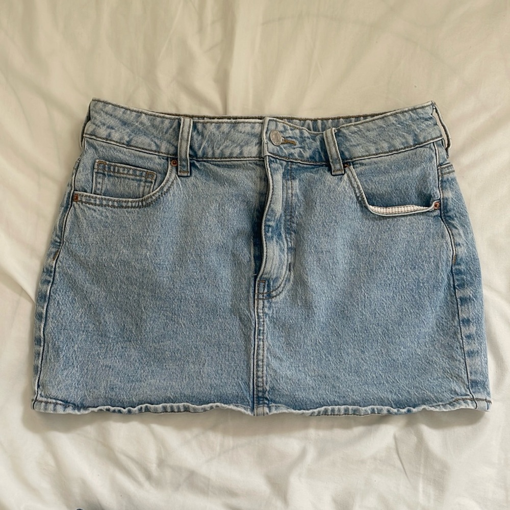 Pacsun stretched light blue mini skirt
